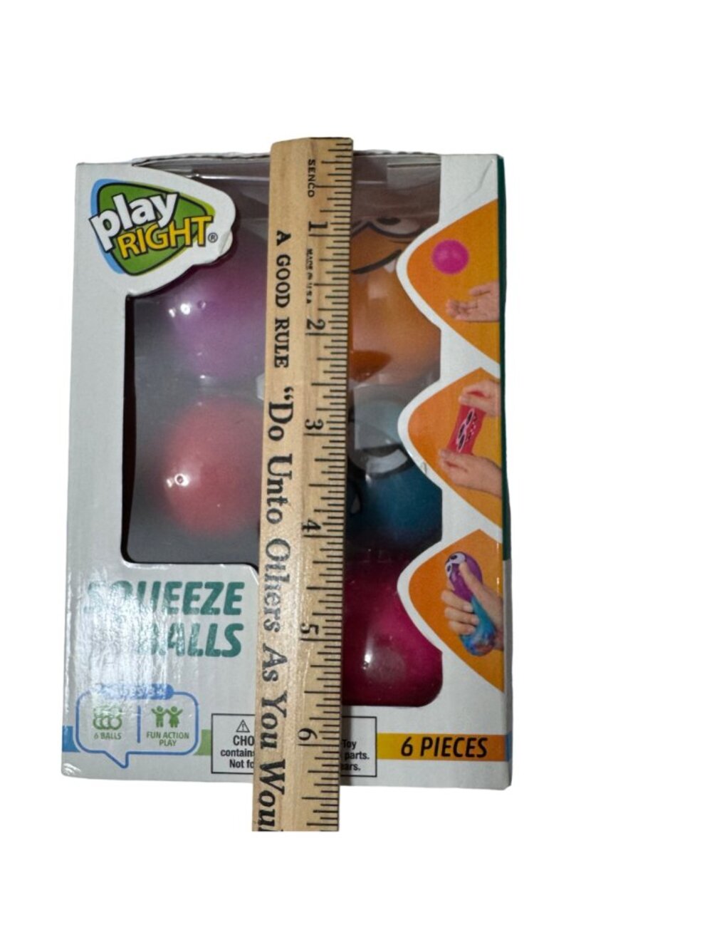 Play Right Squeeze Balls 6 Piece Set For Ages 3+ New Gift - Picture 4 of 7